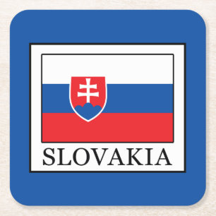 Slovakia Square Paper Coaster