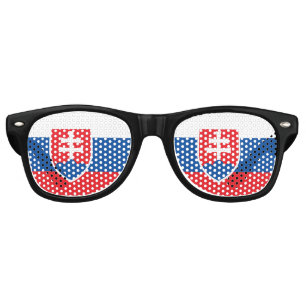 Slovakia Sunglasses, Party Shades / Slovakia flag