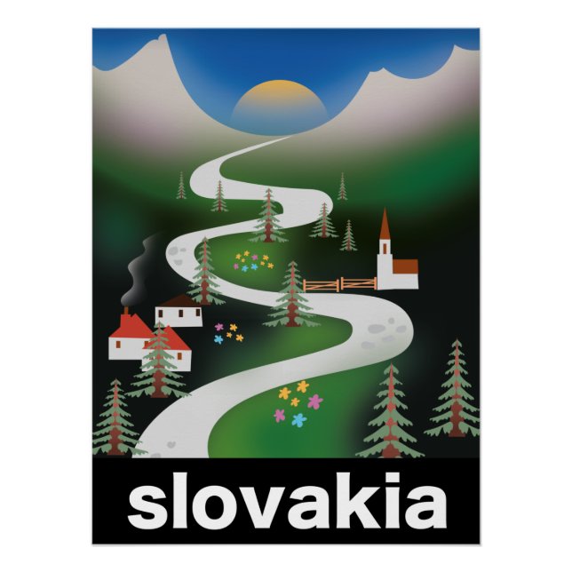 Slovakia travel poster (Front)