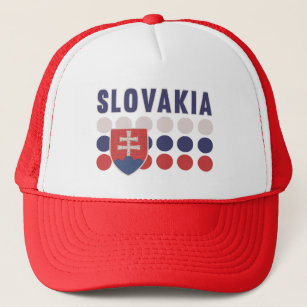 Slovakia Tucker Hat - Slovak Flag Dots Ball Cap