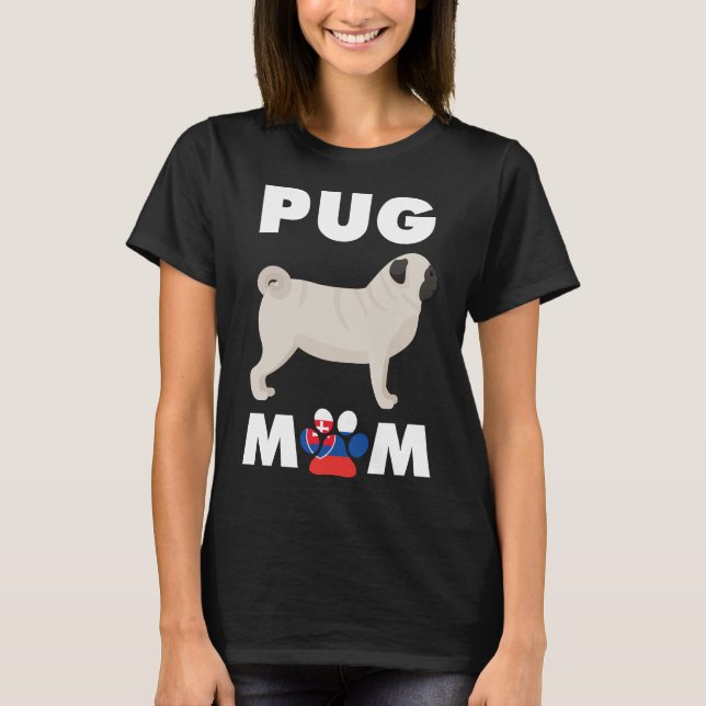 Slovakian Dog Pug Mom Essential T-Shirt 774 (Front)