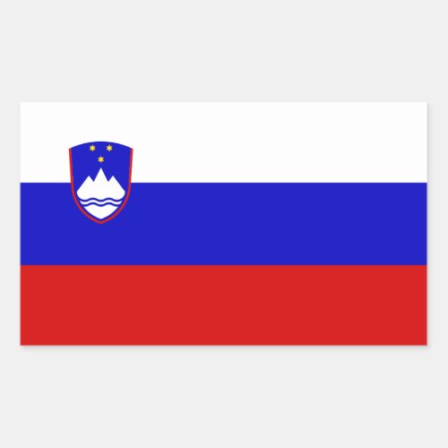Slovene Flag Flag of Slovenia Rectangular Sticker