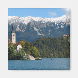 Slovenia, Bled, Lake Bled, Bled Island, Bled 2 Magnet