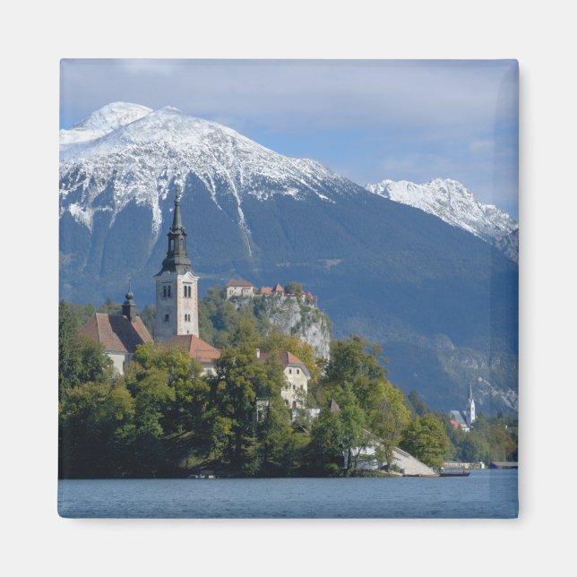 Slovenia, Bled, Lake Bled, Bled Island, Bled Magnet (Front)