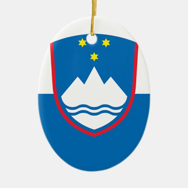 Slovenia Ceramic Ornament (Front)