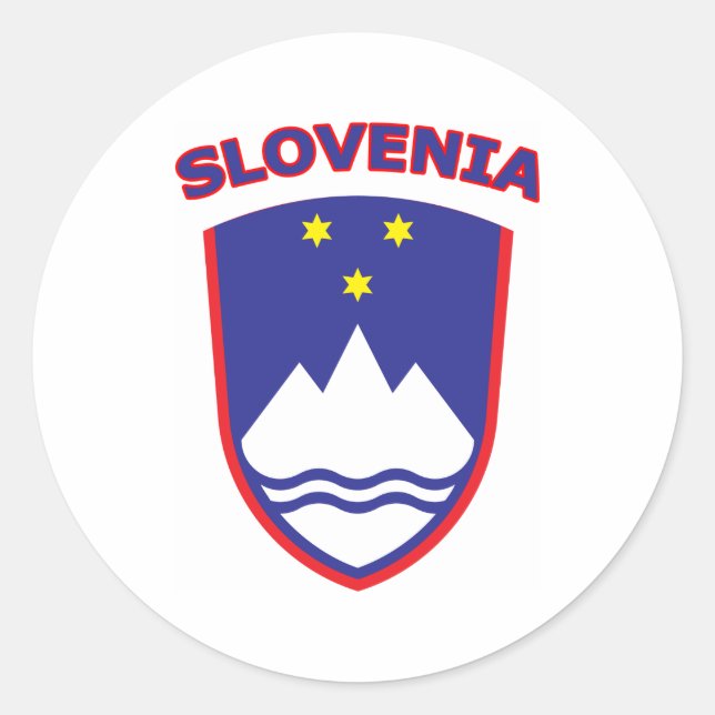 Slovenia Classic Round Sticker (Front)