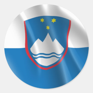 SLOVENIA CLASSIC ROUND STICKER
