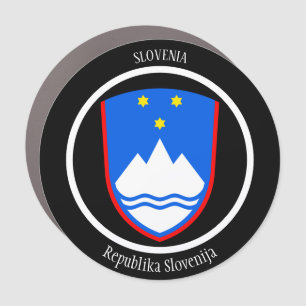 Slovenia Coat of Arms Patriotic Car Magnet