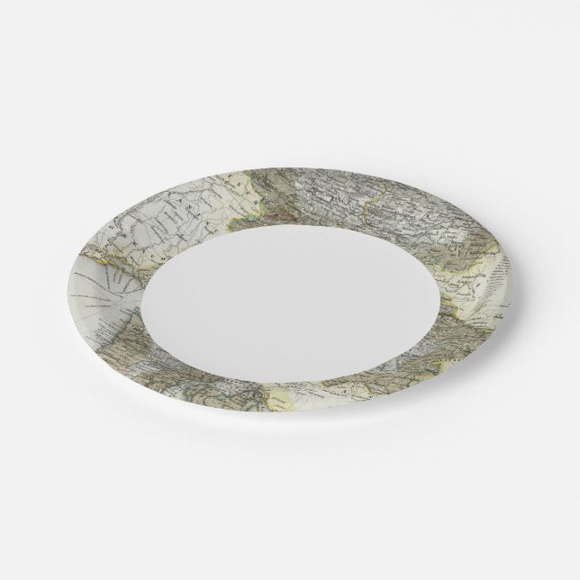 Slovenia, Croatia Paper Plates (Angled)