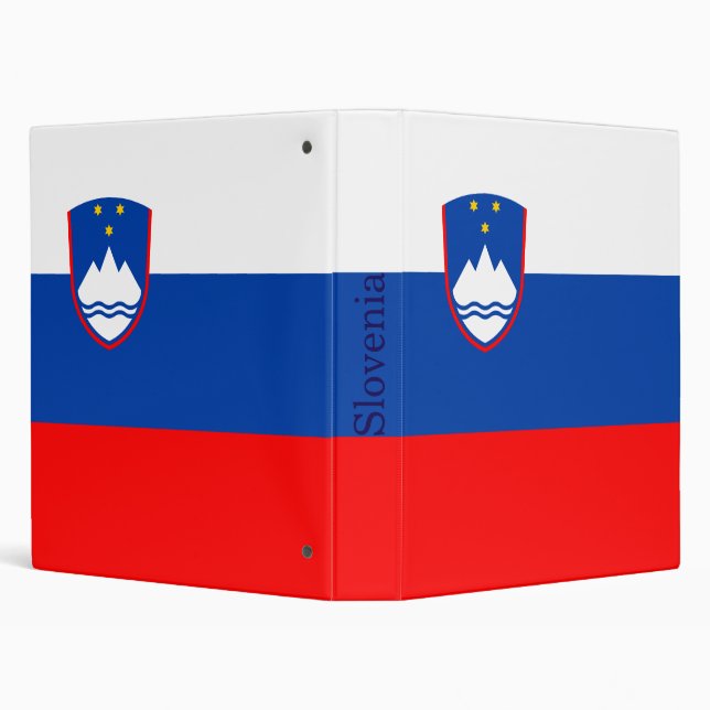Slovenia Flag 3 Ring Binder (Background)