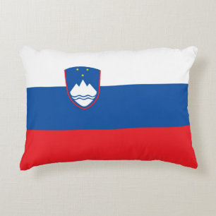 Slovenia flag accent pillow