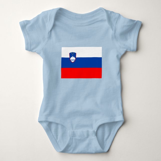 Slovenia Flag Baby Bodysuit (Front)
