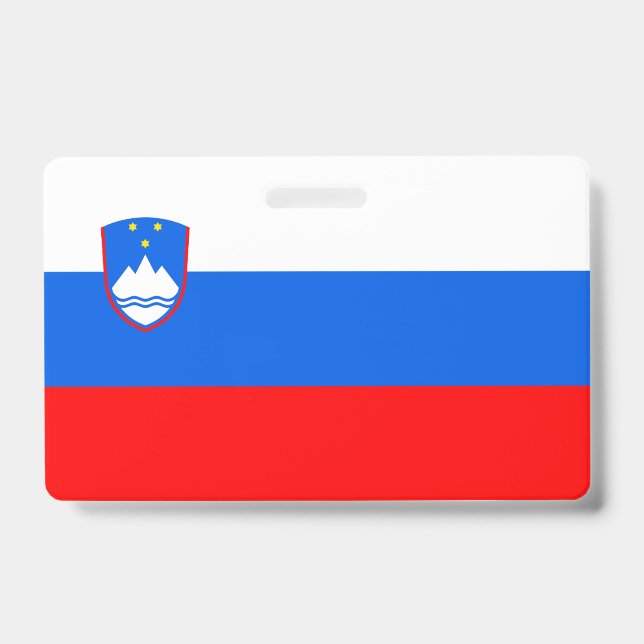 Slovenia Flag Badge (Front)