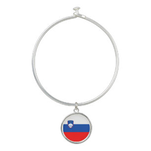 Slovenia Flag Bangle Bracelet