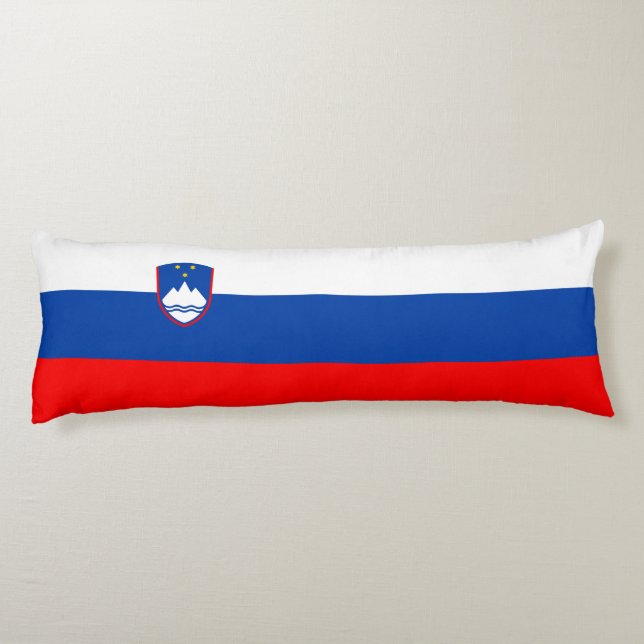 Slovenia Flag Body Pillow (Back)