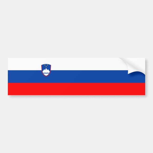 Slovenia Flag Bumper Sticker (Front)