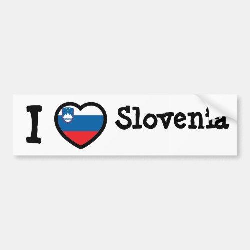 Slovenia Flag Bumper Sticker