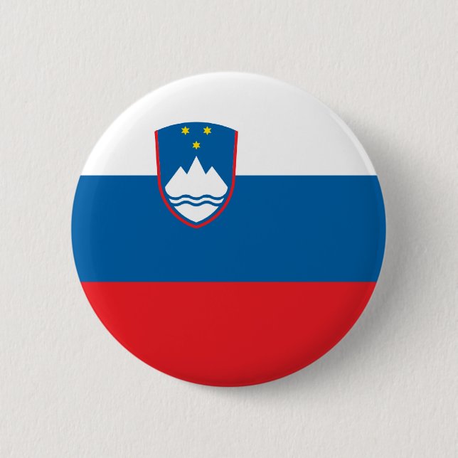 Slovenia Flag Button (Front)