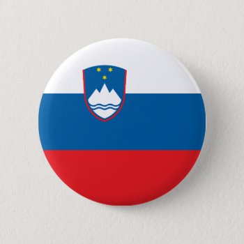 Slovenia Flag Button by FlagWare at Zazzle