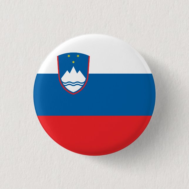 Slovenia Flag Button (Front)