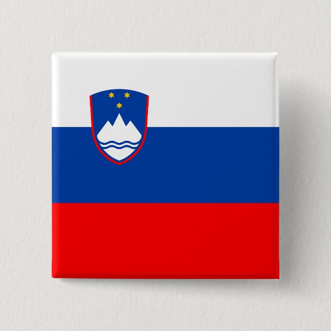 Slovenia Flag Button (Front)
