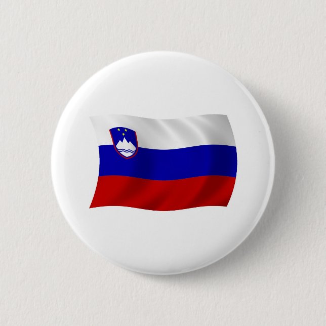 Slovenia Flag Button (Front)