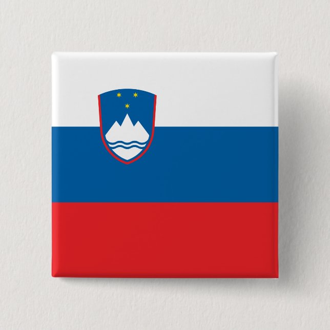 Slovenia Flag Button (Front)