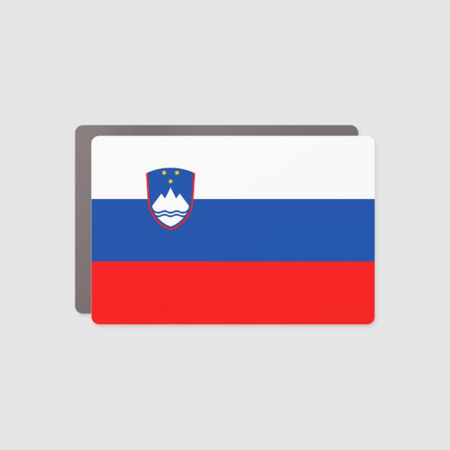 Slovenia Flag Car Magnet (Front)