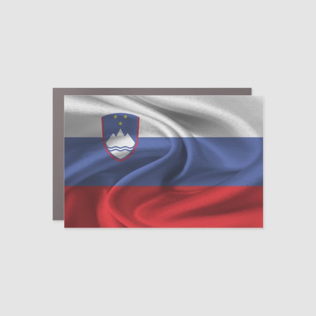 Slovenia Flag Car Magnet (Front)