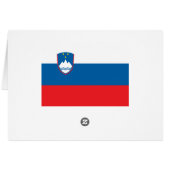 Slovenia Flag Cards (Back Horizontal)