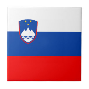 Slovenia Flag Ceramic Tile