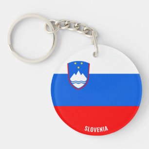 Slovenia Flag Charming Patriotic Keychain