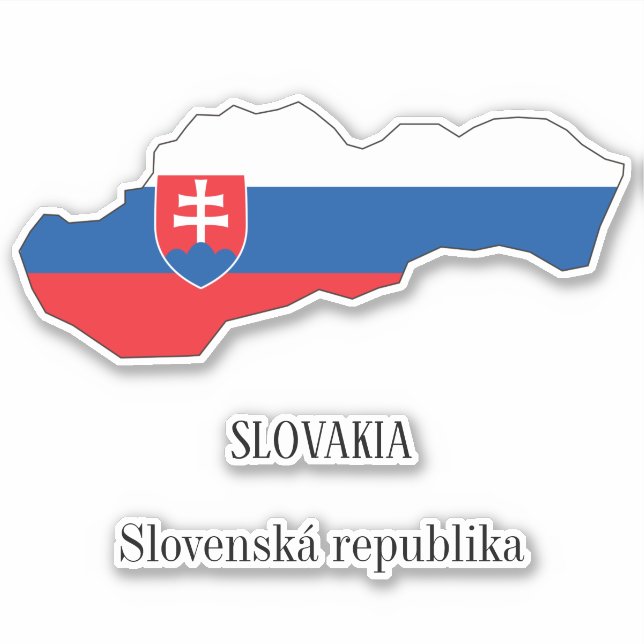 Slovenia Flag Charming Patriotic Map Sticker (Front)
