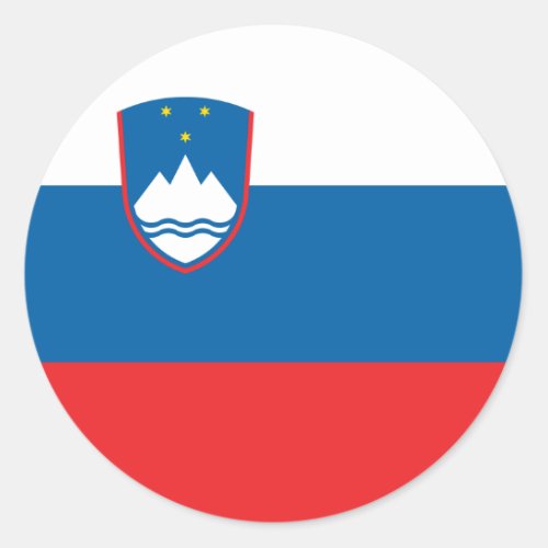 Slovenia Flag Classic Round Sticker