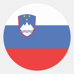 Slovenia Flag Classic Round Sticker