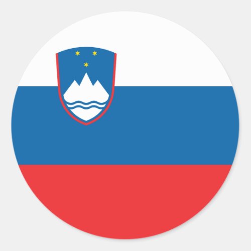 Slovenia Flag Classic Round Sticker