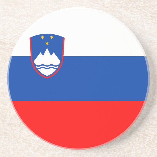 Slovenia Flag Coaster (Front)