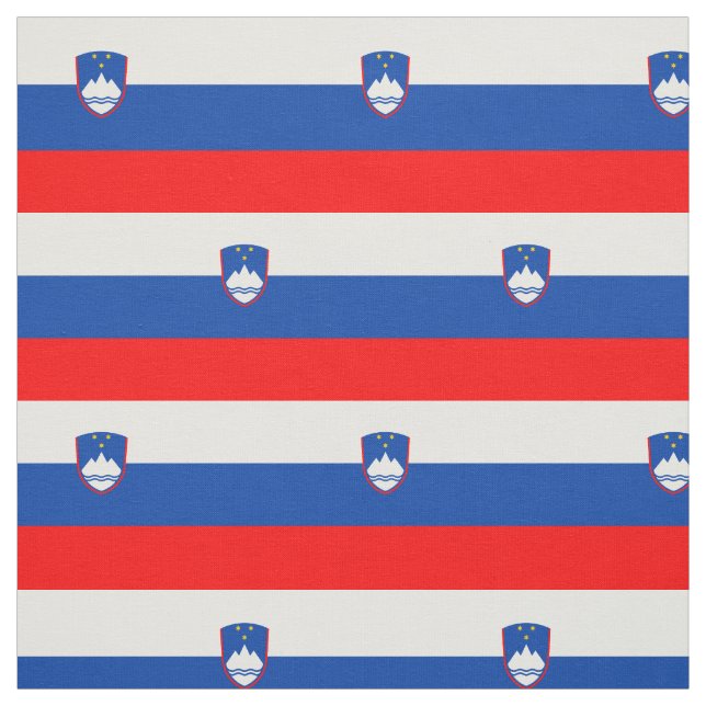 Slovenia Flag Fabric (Swatch)