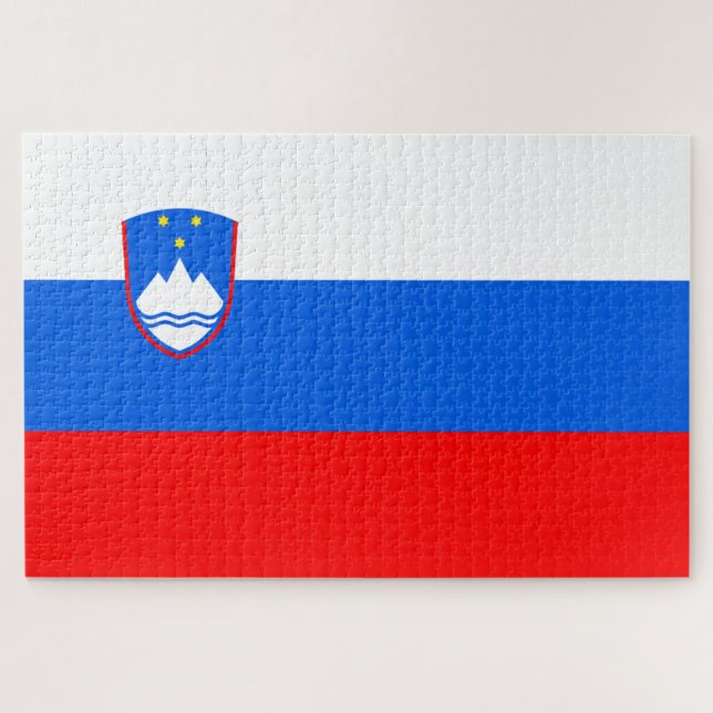 Slovenia Flag Jigsaw Puzzle (Horizontal)