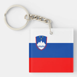 Slovenia Flag Keychain