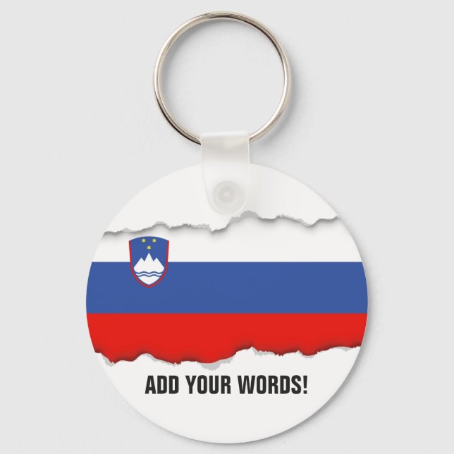 Slovenia Flag Keychain (Front)