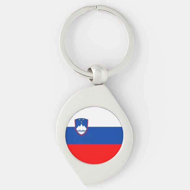 Slovenia Flag Keychain (Front)