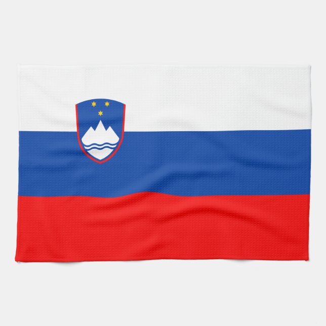 Slovenia Flag Kitchen Towel (Horizontal)