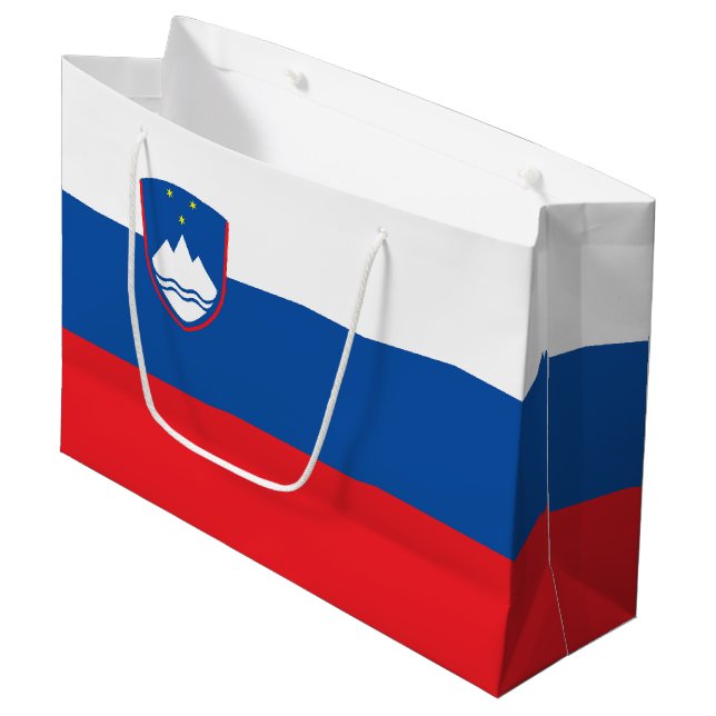 Slovenia flag large gift bag (Front Angled)