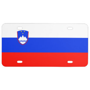 Slovenia Flag  License Plate