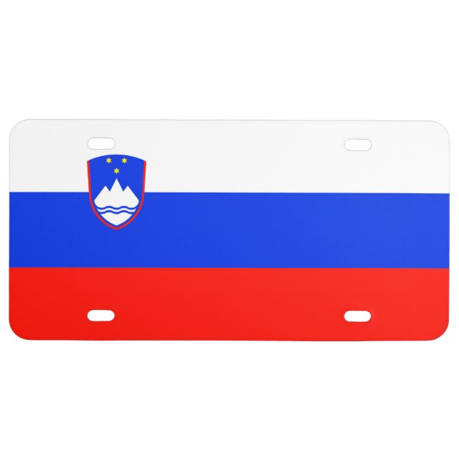 Slovenia Flag  License Plate (Front)