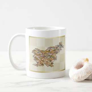Slovenia Flag + Map Mug