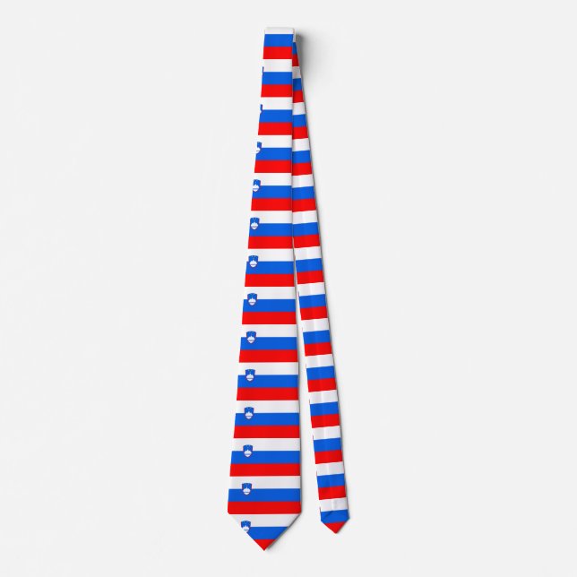 Slovenia Flag Neck Tie (Front)
