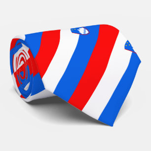 Slovenia Flag Neck Tie