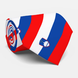 Slovenia Flag Neck Tie